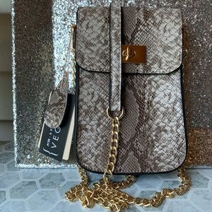 Snakeskin Purse Touchscreen Window 💎 (Vegan 🌱)